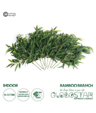 GloboStar® Artificial Garden BAMBOO BRANCH 20226 10 x Τεχνητά Διακοσμητικά Κλαδία Μπαμπού Π60 x Υ70cm
